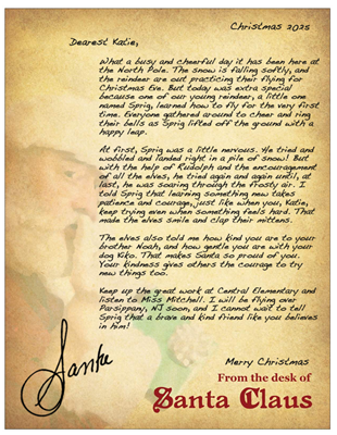 2025 Reindeer Learned to Fly | Letter from Santa