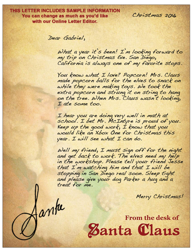 Letters from Santa