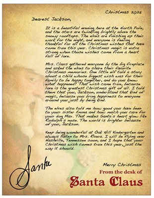 2025 Christmas Wish | North Pole Package