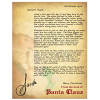 2025 Snowball Contest | Letter from Santa