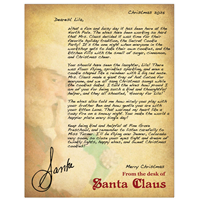 2025 Elves Secret Cookie Party | Letter from Santa